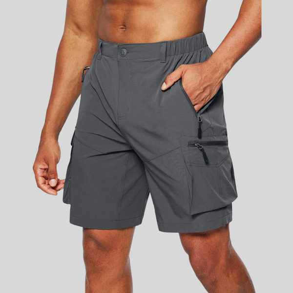 Herren-Cargoshorts mit Reißverschlusstaschen