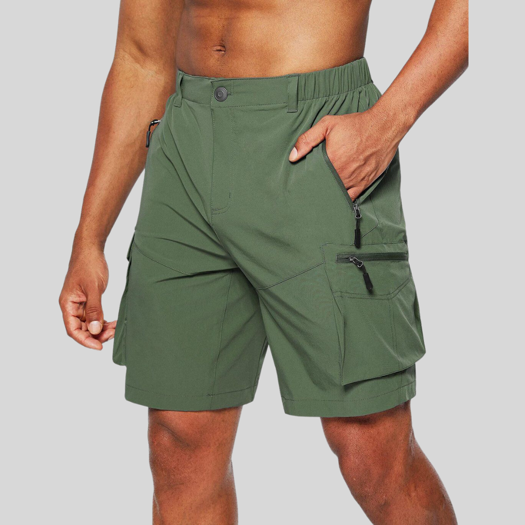Herren-Cargoshorts mit Reißverschlusstaschen 3