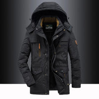 Veste homme | Veste d'hiver avec doublure polaire et capuche | Isolation confortable pour les jours frais