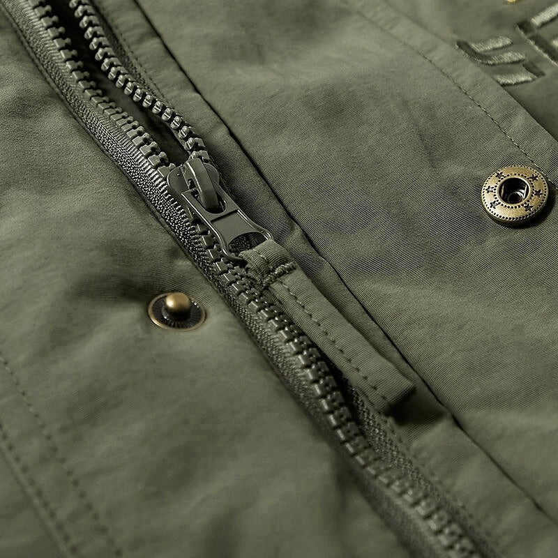 Herren Jacke | Winterjacke mit Fleecefutter und Kapuze | Bequeme Isolierung für Kühle Tage 6