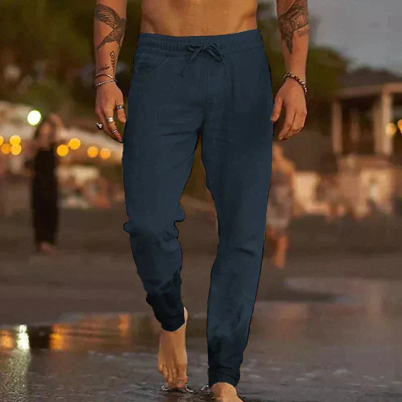 Herren Leichte Leinenhose mit Bequemer Passform I Ideal für den Herbst 4