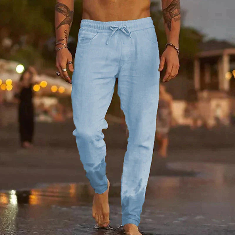 Herren Leichte Leinenhose mit Bequemer Passform I Ideal für den Herbst 5
