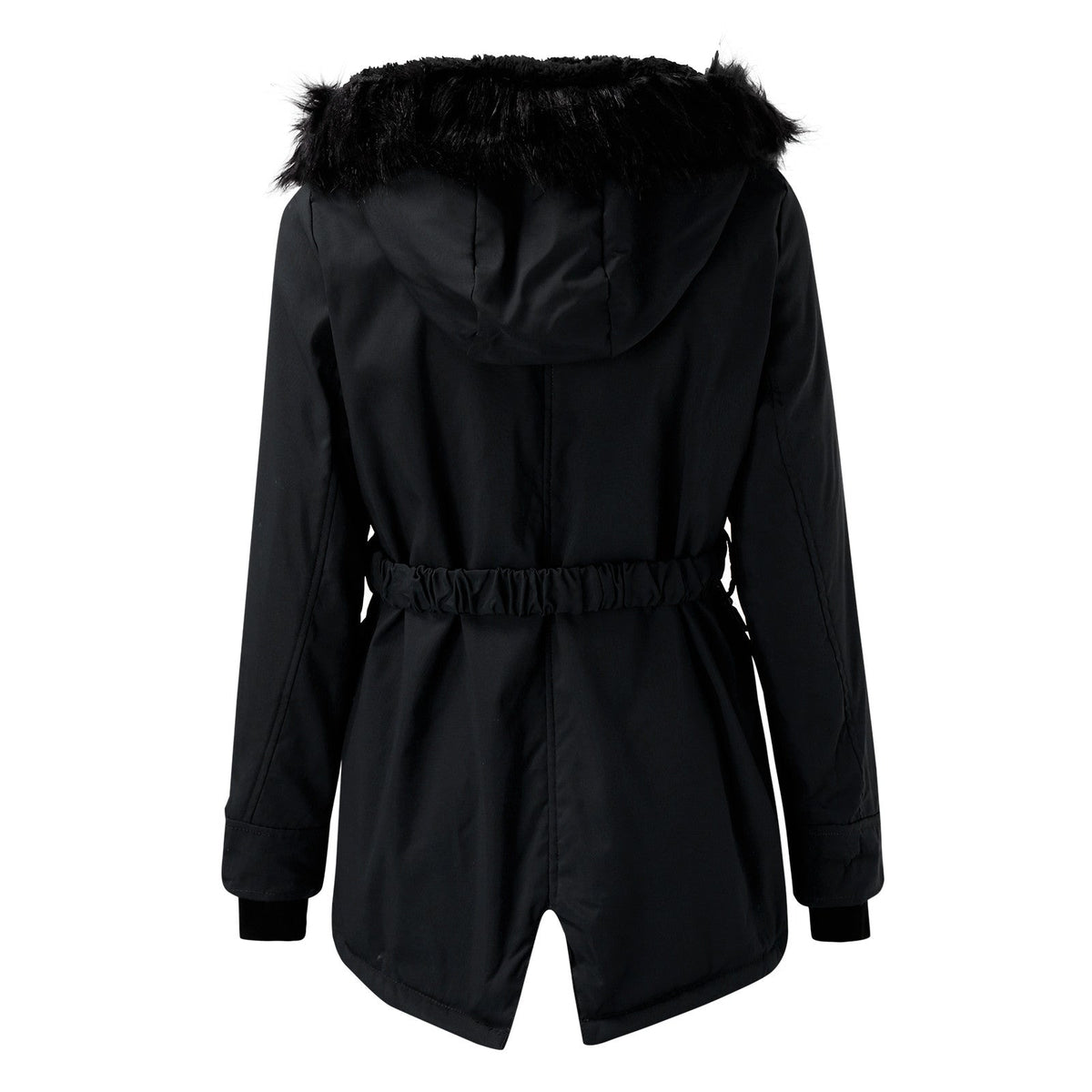 Parka Damen Mit Kapuze Knöpfen Und Taschen Freizeit & Übergangszeit