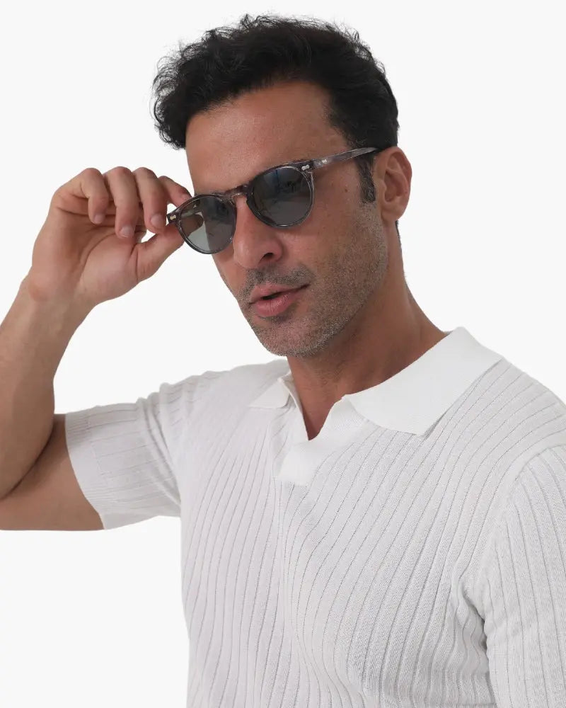 Sonnenbrille Herren Retro Rundrahmen UV-Schutz Sommer