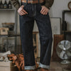 Jean en denim selvedge indigo pour homme avec finitions de qualité supérieure | Style intemporel pour une durabilité accrue