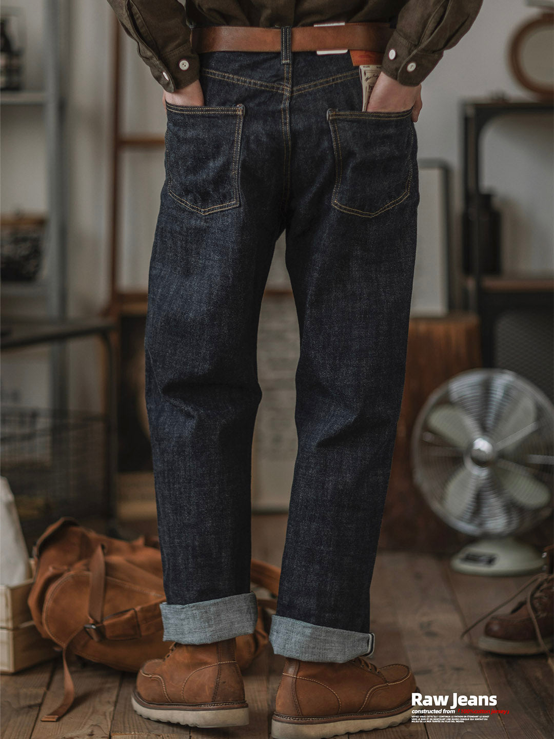 Indigo Selvedge Denim Jeans für Herren mit Hochwertiger Verarbeitung | Zeitloser Stil für Langlebigkeit 2