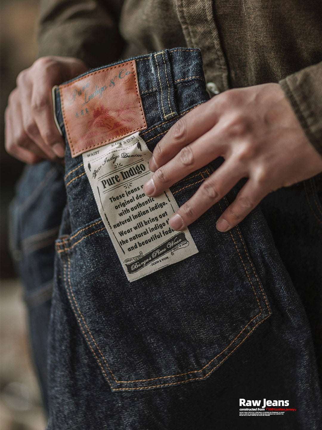 Indigo Selvedge Denim Jeans für Herren mit Hochwertiger Verarbeitung | Zeitloser Stil für Langlebigkeit 5