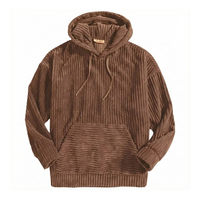 Herren Cord-Hoodie Relaxed Fit Freizeit
