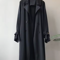 Übergangsjacke | Zeitloser langer wasserdichter Trenchcoat