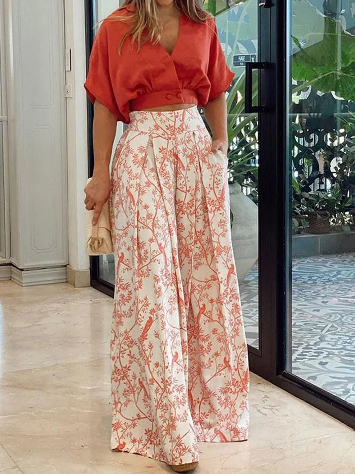 Zweiteiler Damen Casual Sommer Relaxed Fit