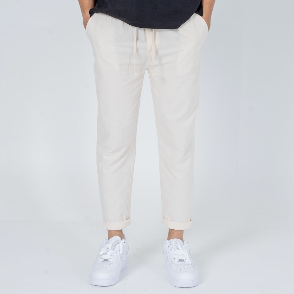 Kibo | Leichte Baumwoll-Komforthose mit Elastischem Bund | Atmungsaktive Unisex-Hose für Sommerkomfort 0