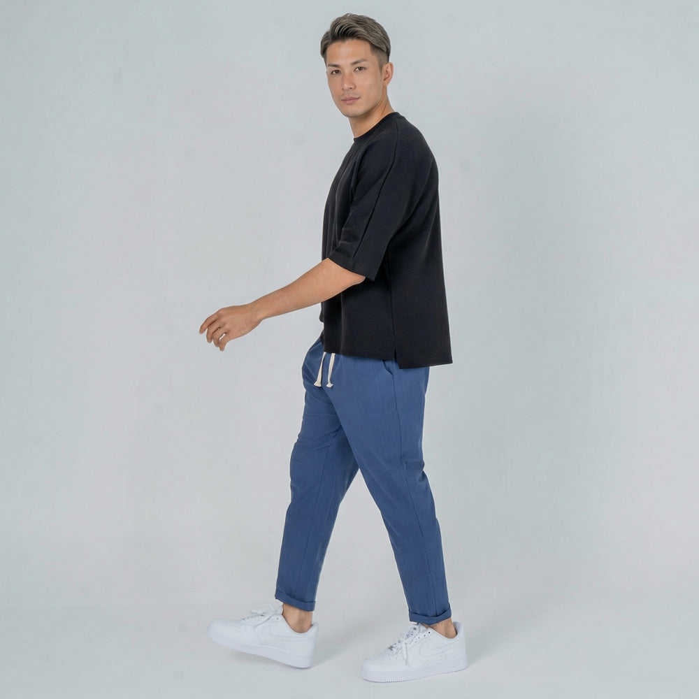 Kibo | Leichte Baumwoll-Komforthose mit Elastischem Bund | Atmungsaktive Unisex-Hose für Sommerkomfort 7