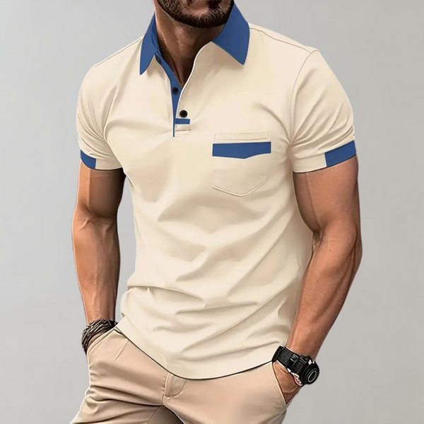 Klassische Herren Poloshirt aus atmungsaktivem Polyester | Zeitloses Design für Komfort und Stil