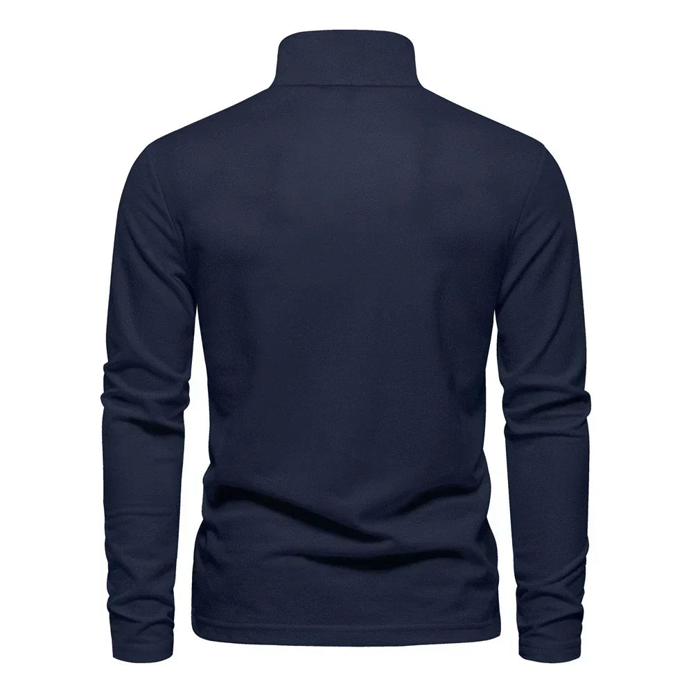 Klassisches Poloshirt Herren | Langärmliges Baumwoll-Poloshirt mit Strukturierter Knopfleiste | Stilvolles Design für Komfort und Eleganz 8
