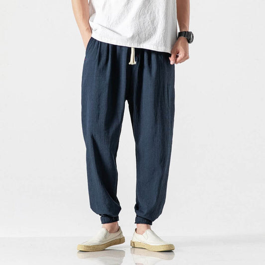 Komforthose | Japanische Unisex-Hose mit Elastischem Bund | Leicht und Atmungsaktiv für Optimale Sommerfrische 0