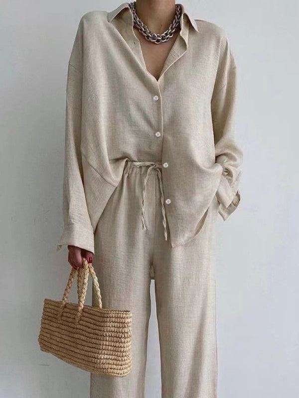 Zweiteiler Damen Relaxed Fit Sommer Casual