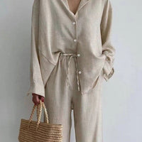 Zweiteiler Damen Relaxed Fit Sommer Casual