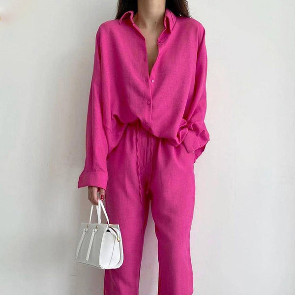 Zweiteiler Damen Relaxed Fit Sommer Casual