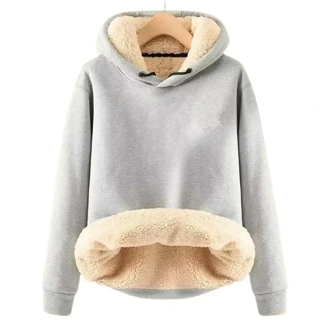 Hoodie Damen Relaxed Fit Herbst & Winter Kuschelfutter