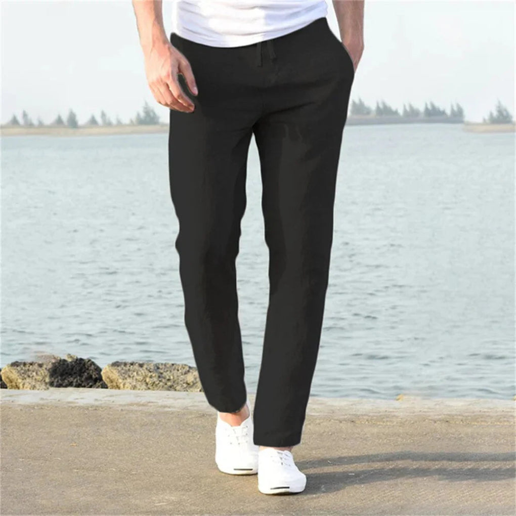 Leinen-Sommerhose für Herren – Lässiger Stil mit luftigem Design 2