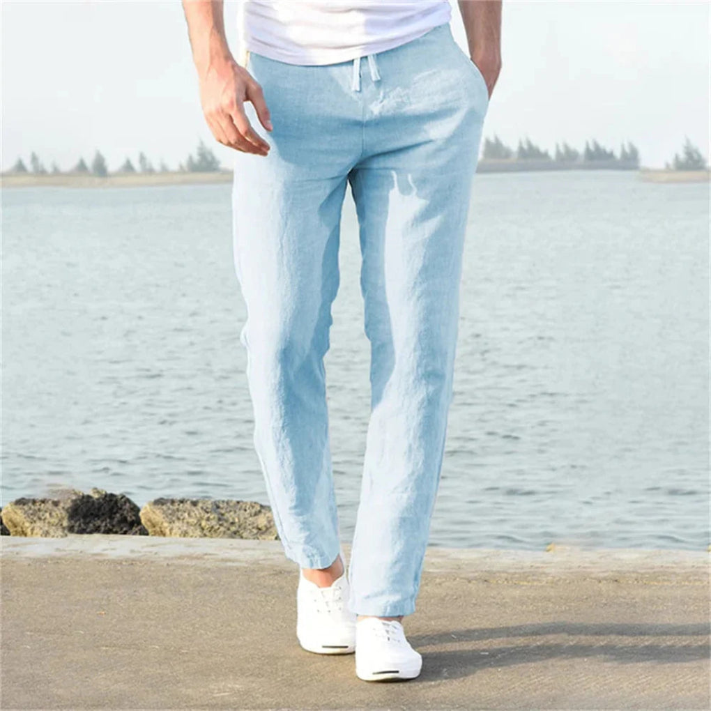 Leinen-Sommerhose für Herren – Lässiger Stil mit luftigem Design 3