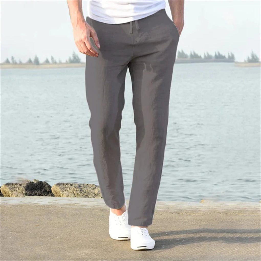 Leinen-Sommerhose für Herren – Lässiger Stil mit luftigem Design 4