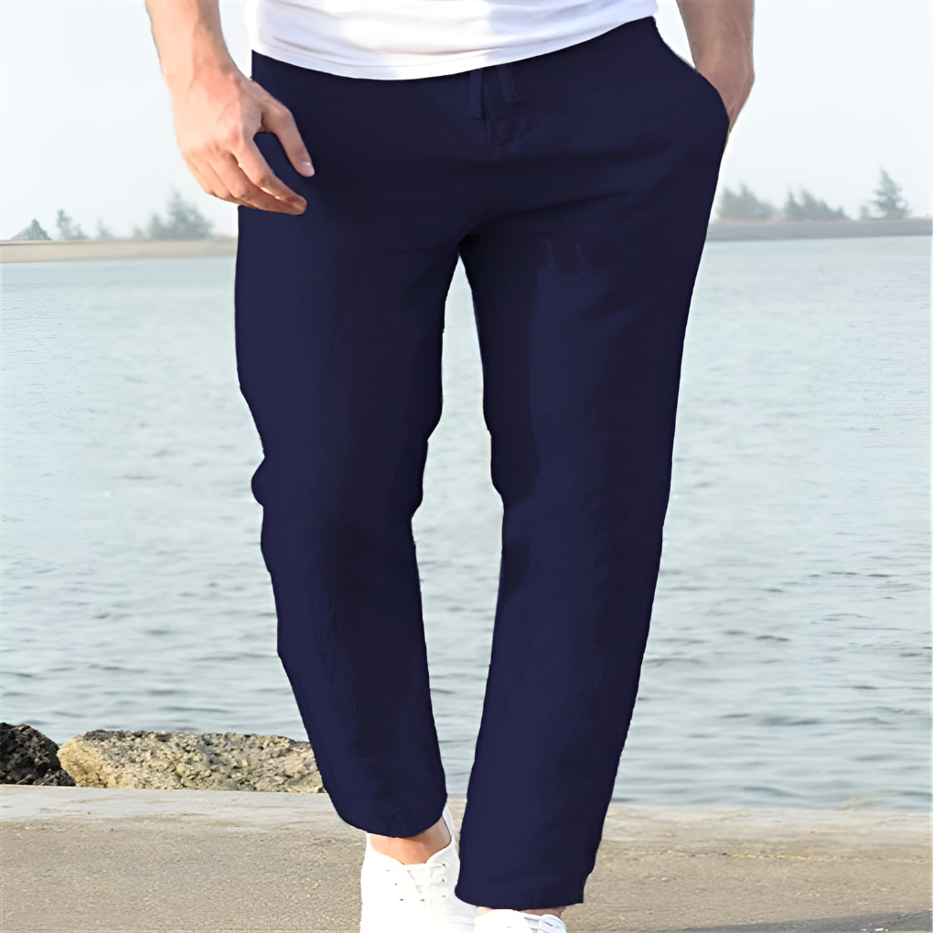Leinen-Sommerhose für Herren – Lässiger Stil mit luftigem Design 5