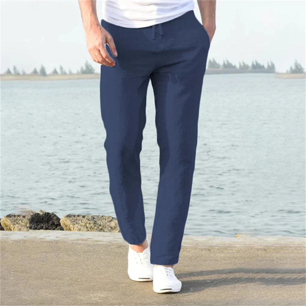 Leinen-Sommerhose für Herren – Lässiger Stil mit luftigem Design 6