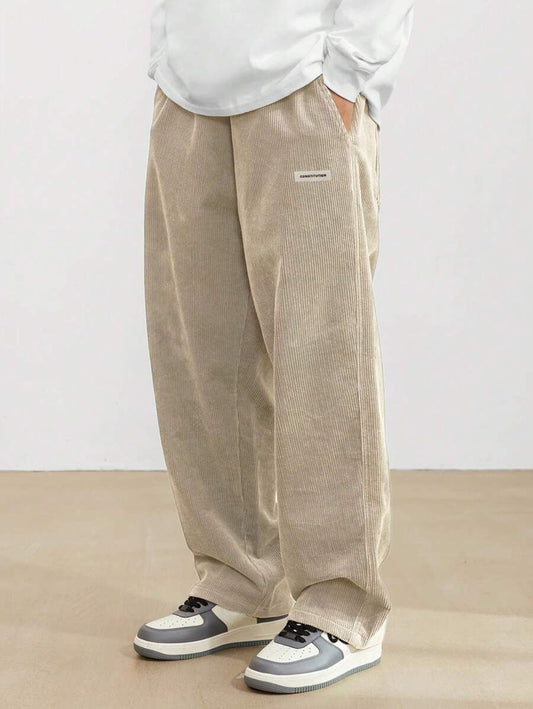 Leon | Herren Hosen mit Weitem Bein und Elastischem Bund | Bequeme Streetwear für Entspannte Tage 0