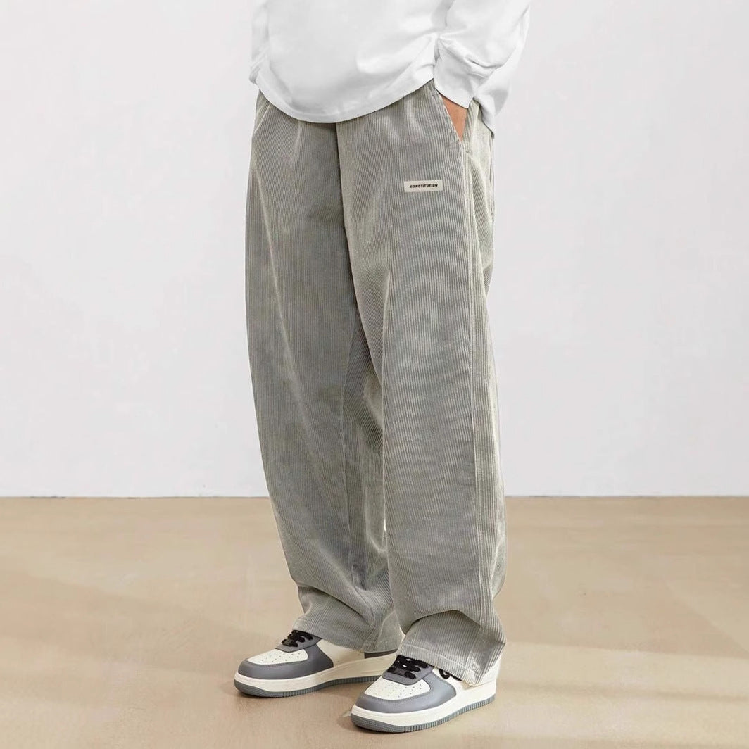Leon | Herren Hosen mit Weitem Bein und Elastischem Bund | Bequeme Streetwear für Entspannte Tage 1