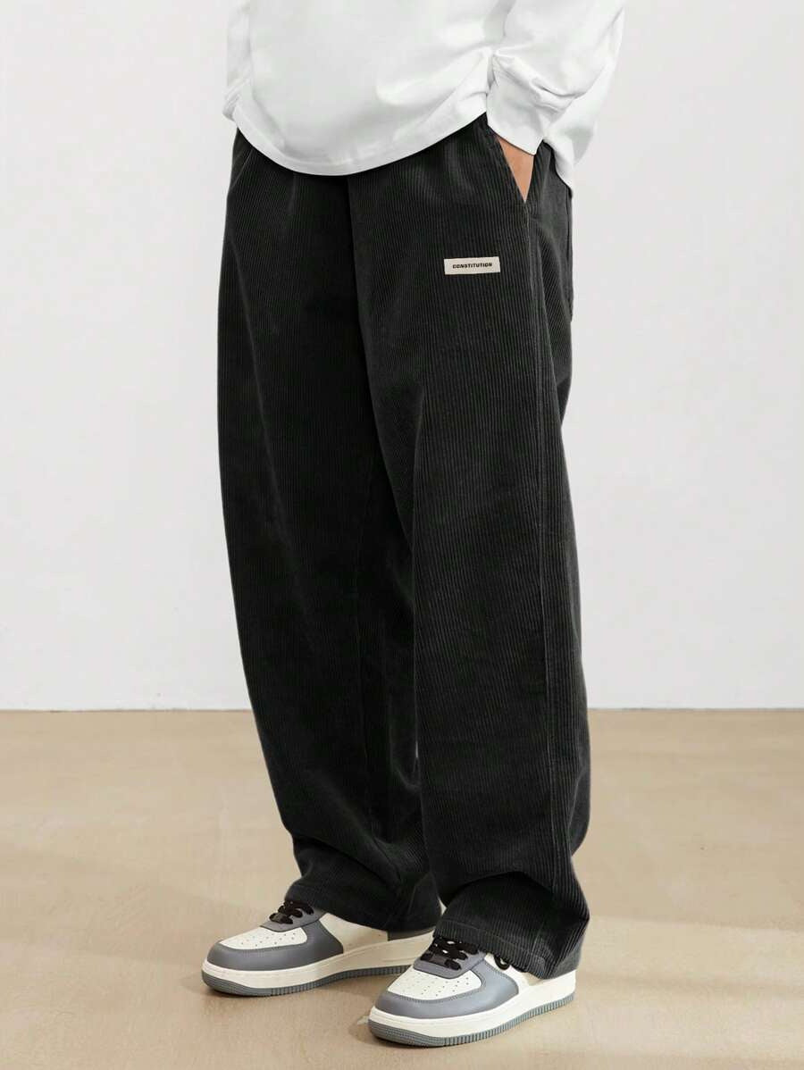 Leon | Herren Hosen mit Weitem Bein und Elastischem Bund | Bequeme Streetwear für Entspannte Tage 12