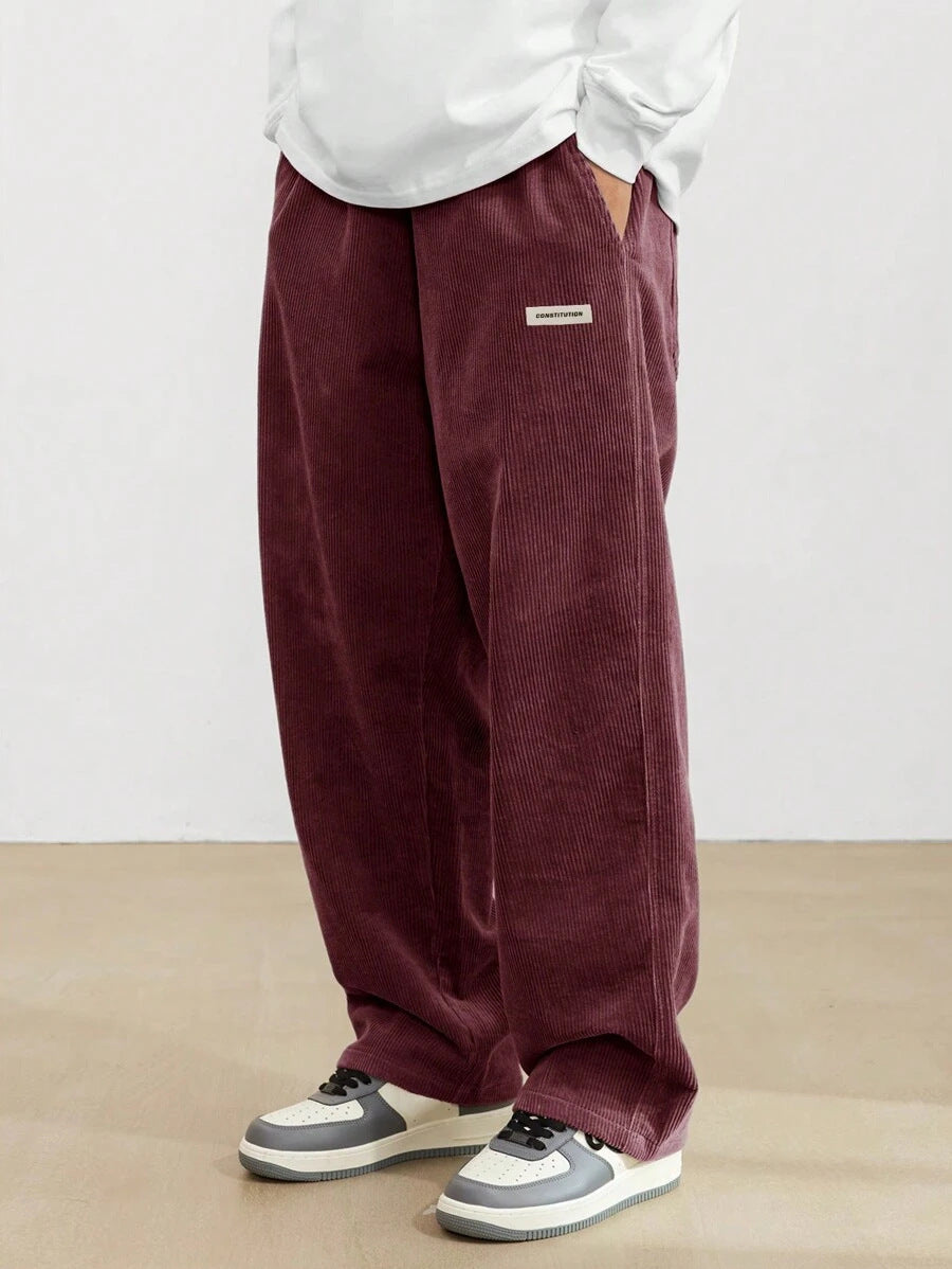 Leon | Herren Hosen mit Weitem Bein und Elastischem Bund | Bequeme Streetwear für Entspannte Tage 8