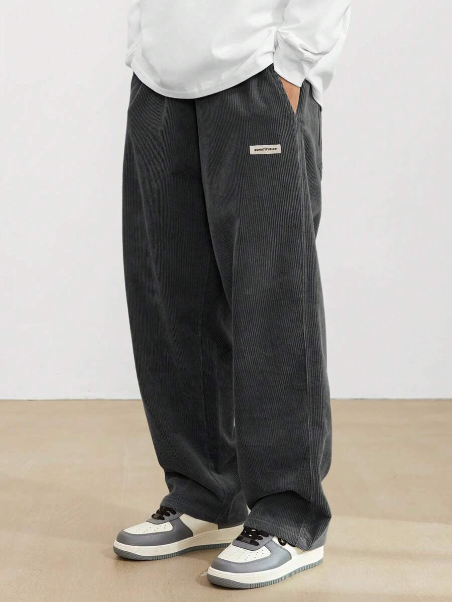 Leon | Herren Hosen mit Weitem Bein und Elastischem Bund | Bequeme Streetwear für Entspannte Tage 9