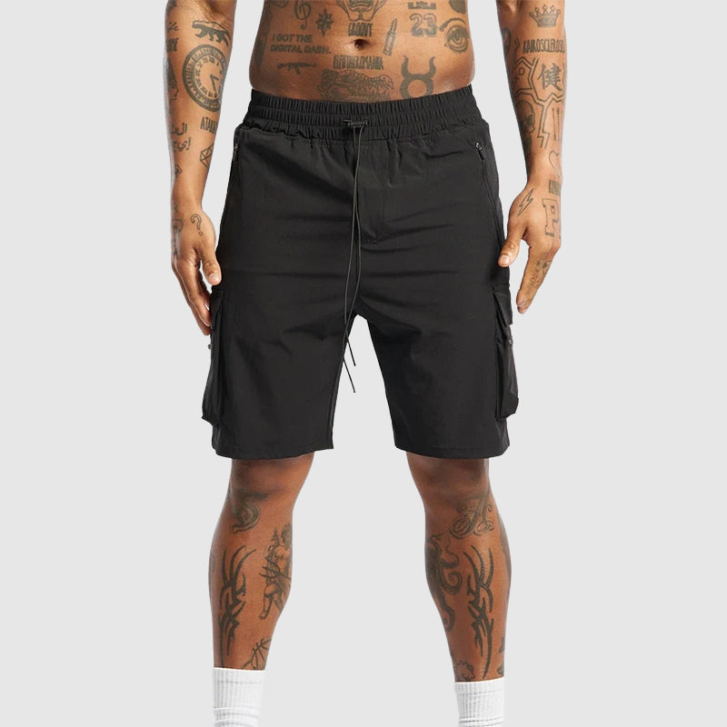 Cargo-Shorts Herren Relaxed Fit Freizeit