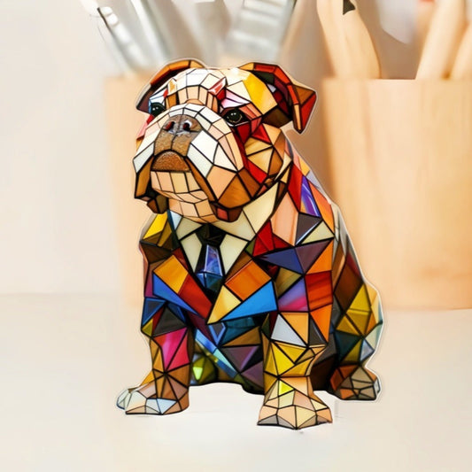 Stilvoller Bulldoggen-Schmuckanhänger