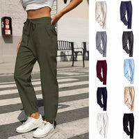 Stoffhose Damen Relaxed Fit Freizeit Sommer