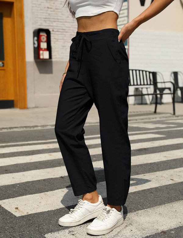Stoffhose Damen Relaxed Fit Freizeit Sommer