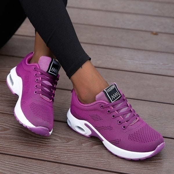 Sneaker Damen – Bequeme Sportschuhe mit Dämpfender Sohle | Damen Sneaker Leicht & Komfortabel