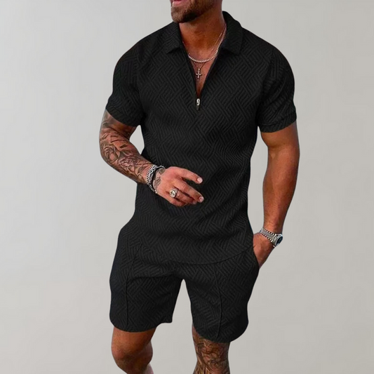Mano | Zweiteiliges Herren Sommer-Set mit Atmungsaktivem Material | Bequeme Passform für Stil und Komfort 0