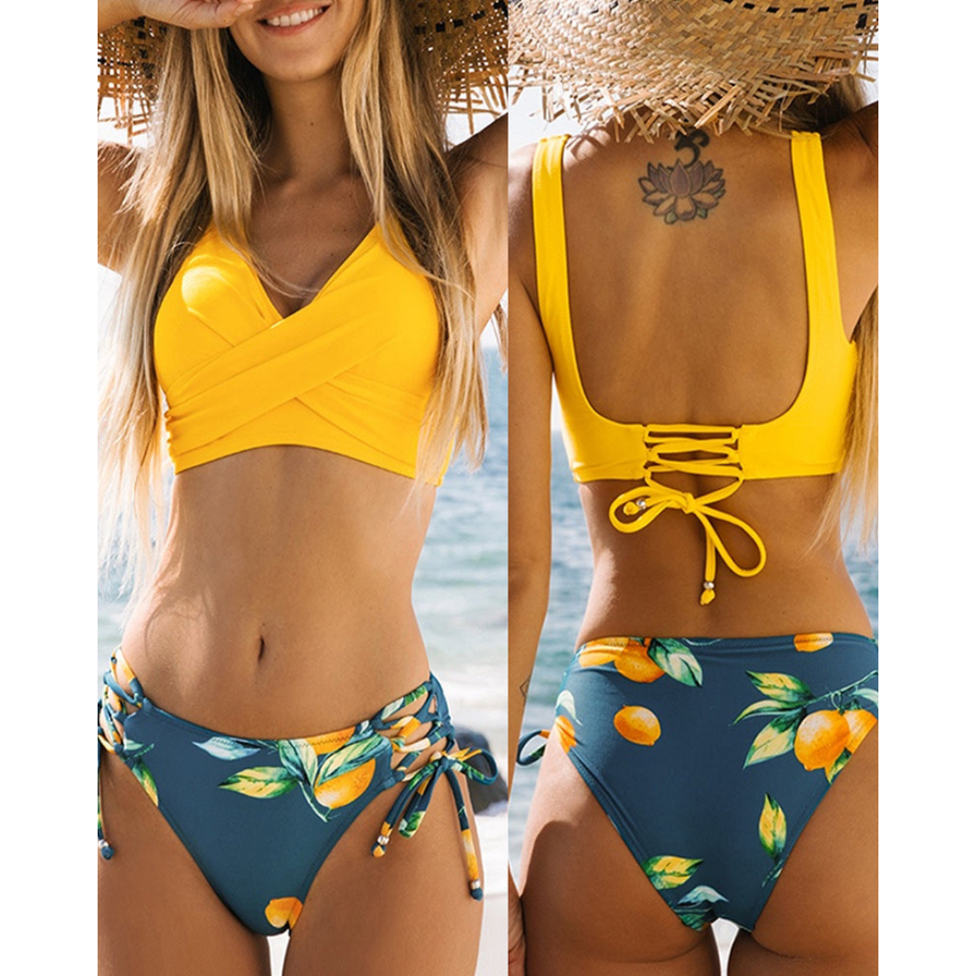 Maya | Damen Bikini Set mit Lebhaftem Design & Verstellbaren Trägern | Ideal für Strand und Pool 0