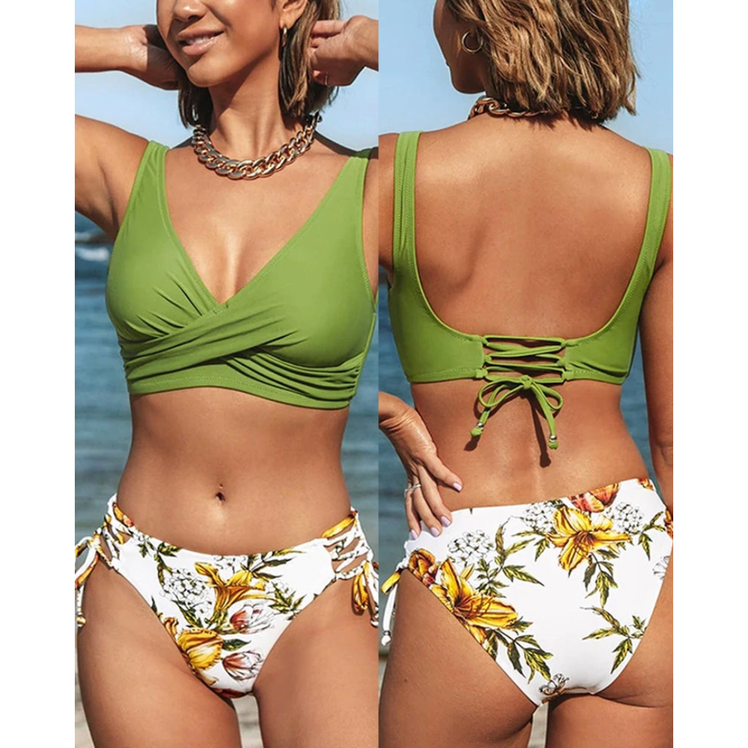 Maya | Damen Bikini Set mit Lebhaftem Design & Verstellbaren Trägern | Ideal für Strand und Pool 1