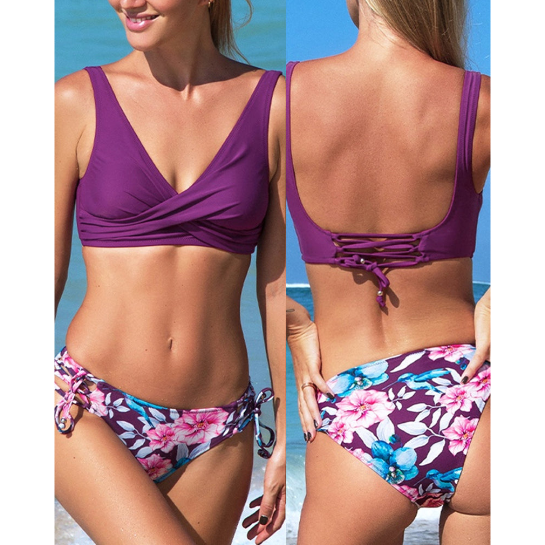 Maya | Damen Bikini Set mit Lebhaftem Design & Verstellbaren Trägern | Ideal für Strand und Pool 2
