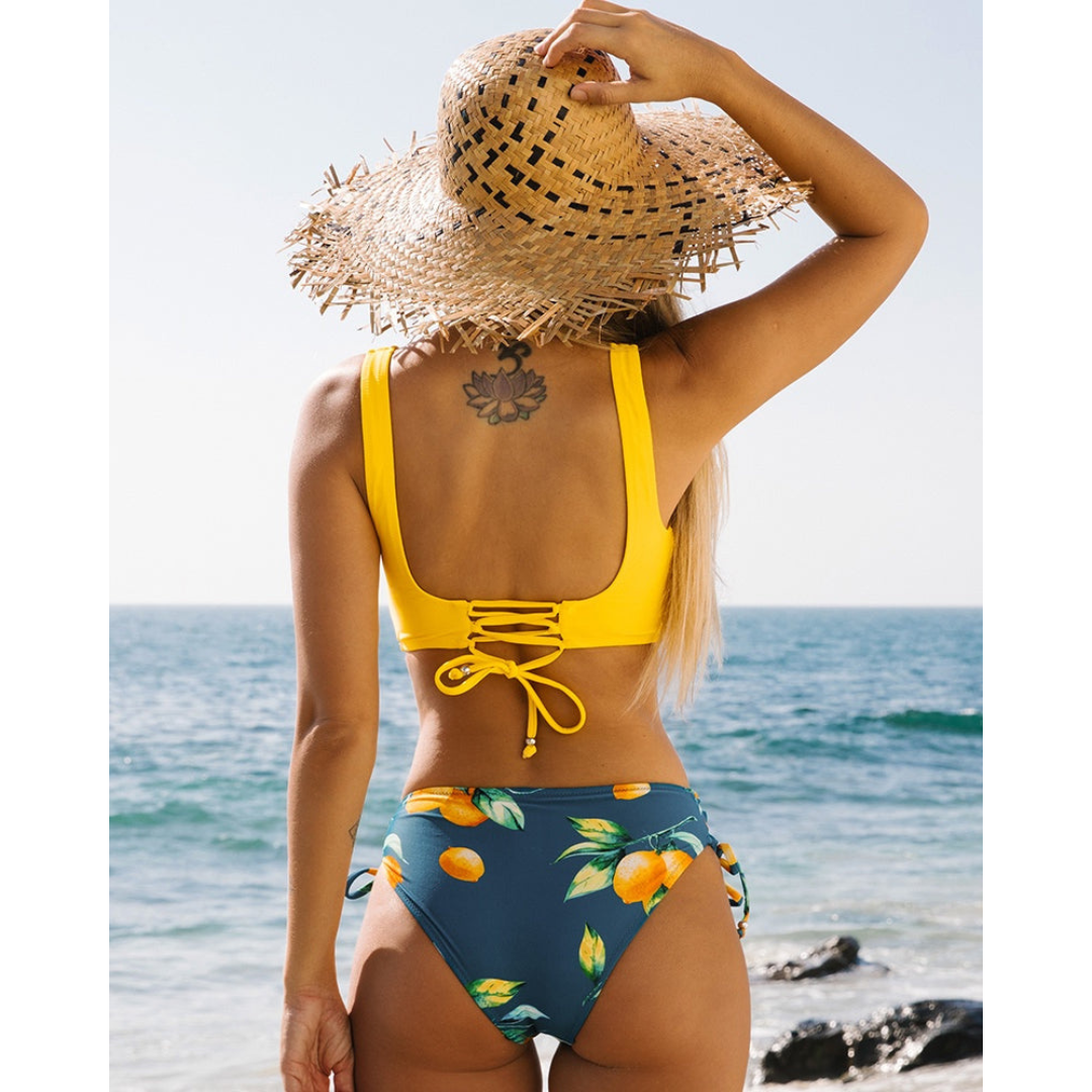 Maya | Damen Bikini Set mit Lebhaftem Design & Verstellbaren Trägern | Ideal für Strand und Pool 8