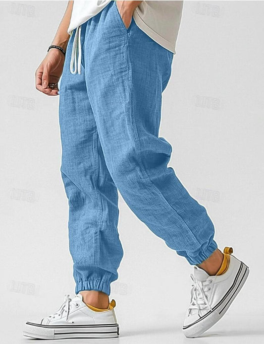 Stoffhose Herren Relaxed Fit Sommer Freizeit