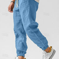 Stoffhose Herren Relaxed Fit Sommer Freizeit