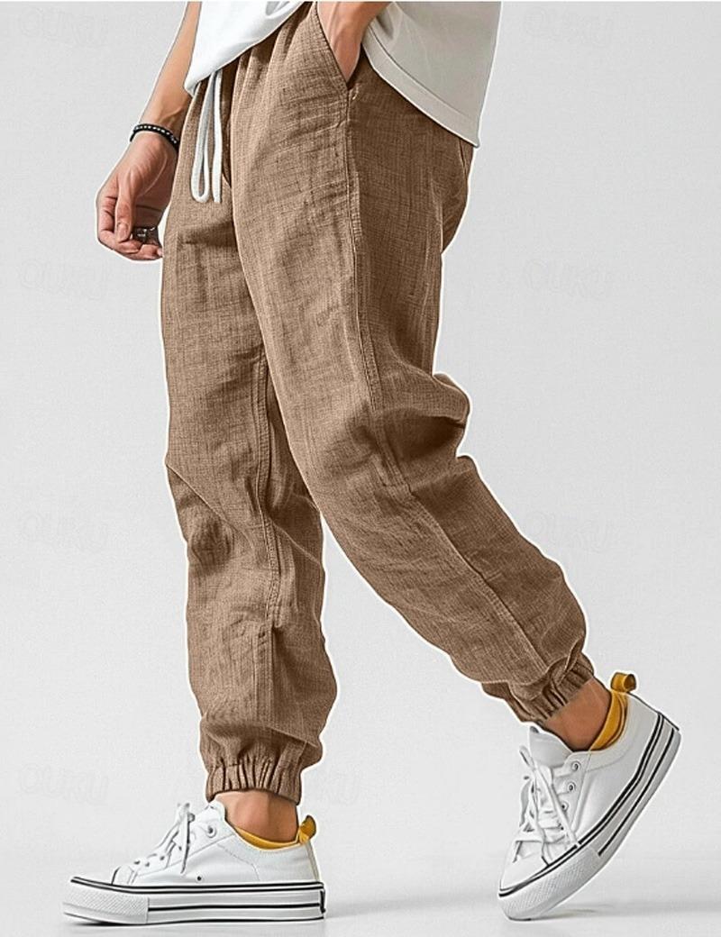 Stoffhose Herren Relaxed Fit Sommer Freizeit