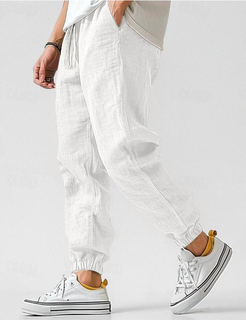 Stoffhose Herren Relaxed Fit Sommer Freizeit