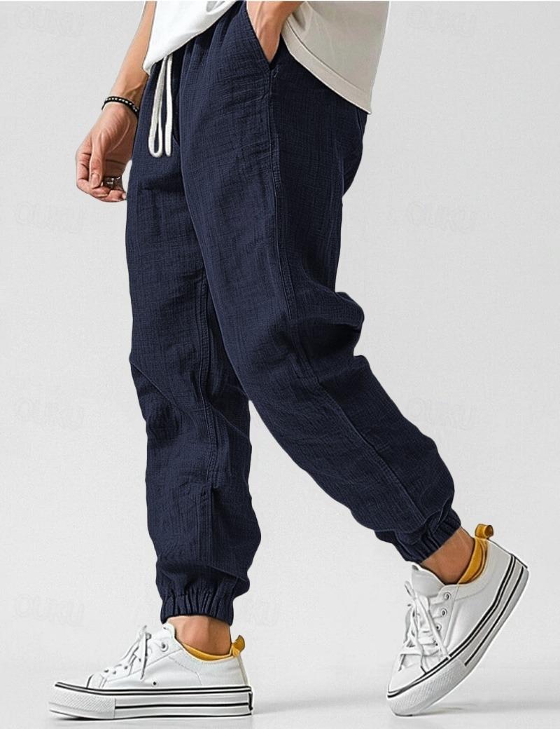 Stoffhose Herren Relaxed Fit Sommer Freizeit