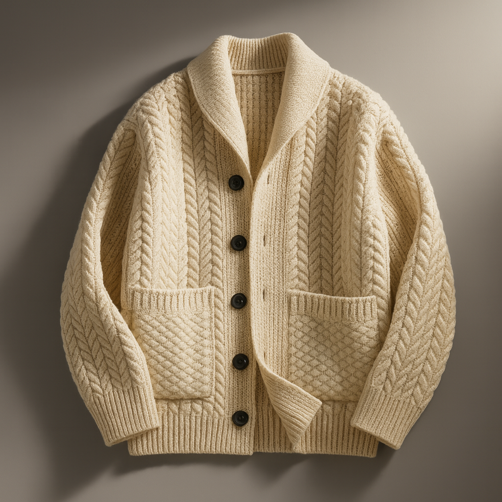 Zion | Herren Strickjacke mit Schalkragen