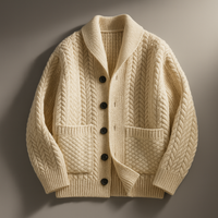 Zion | Herren Strickjacke mit Schalkragen